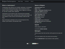 Tablet Screenshot of hackerspaces.be